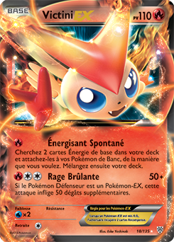 Carte Pokémon Victini EX 18/135 de la série Tempête Plasma en vente au meilleur prix