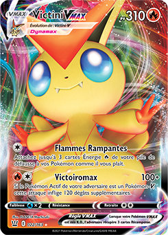 Carte Pokémon Victini VMAX 22/163 de la série Styles de Combat en vente au meilleur prix