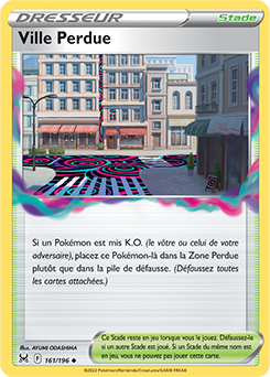 Carte Pokémon Peu commune Ville Perdue 161/196 de la série Origine Perdue