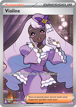 Carte Pokémon Ultra rare Violine 110/88 de la série Équilibre Parfait