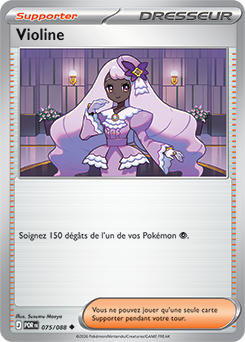 Carte Pokémon Peu commune Violine 75/88 de la série Équilibre Parfait