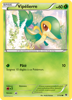 Carte Pokémon Vipélierre 5/124 de la série Impact des Destins en vente au meilleur prix