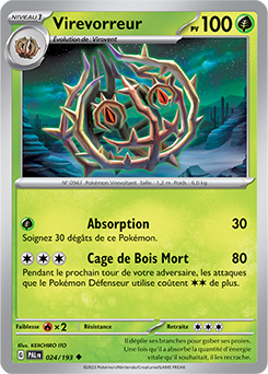 Carte Pokémon Virevorreur 024/193 de la série Évolutions à Paldea en vente au meilleur prix