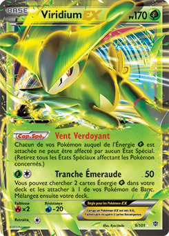 Carte Pokémon Viridium EX 9/101 de la série Explosion Plasma en vente au meilleur prix
