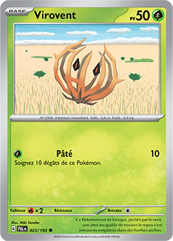 Carte Pokémon Virovent 023/193 de la série Évolutions à Paldea en vente au meilleur prix