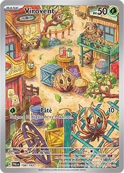 Carte Pokémon Virovent 198/193 de la série Évolutions à Paldea en vente au meilleur prix