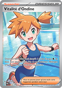 Carte Pokémon Vitalité d'Ondine 111/84 de la série Nuit Noire en vente au meilleur prix