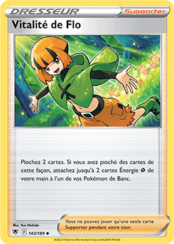 Carte Pokémon Peu commune Vitalité de Flo 143/189 de la série Astres Radieux