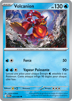 Carte Pokémon Volcanion 25/88 de la série Équilibre Parfait en vente au meilleur prix