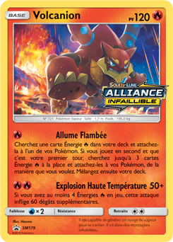 Carte Pokémon Promo Volcanion SM179 de la série Promos Soleil et Lune