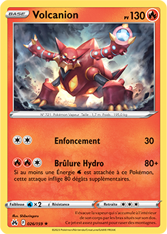 Carte Pokémon Volcanion 026/159 de la série Zénith Suprême en vente au meilleur prix