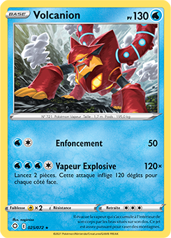 Carte Pokémon Volcanion 025/072 de la série Destinées Radieuses en vente au meilleur prix