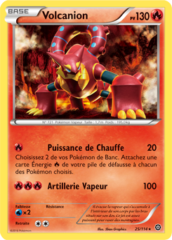 Carte Pokémon Volcanion 25/114 de la série Offensive Vapeur en vente au meilleur prix