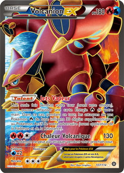 Carte Pokémon Volcanion EX 107/114 de la série Offensive Vapeur en vente au meilleur prix