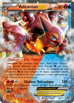 Carte Pokémon Volcanion EX 26/114 de la série Offensive Vapeur en vente au meilleur prix