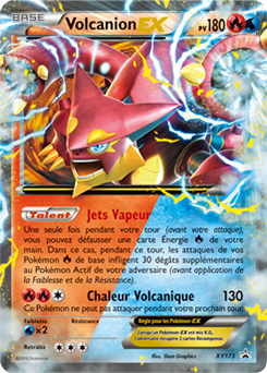 Carte Pokémon Promo Volcanion EX XY173 de la série Promos XY