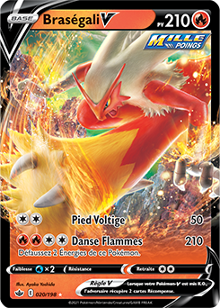 Carte Pokémon Volcanion V 20/198 de la série Règne de Glace en vente au meilleur prix