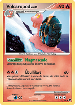 Carte Pokémon Volcaropod 45/106 de la série Duels au Sommet en vente au meilleur prix