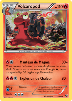 Carte Pokémon Rare Volcaropod 21/146 de la série X&Y