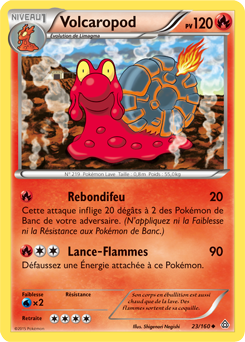 Carte Pokémon Volcaropod 23/160 de la série Primo Choc en vente au meilleur prix