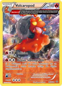 Carte Pokémon Rare Volcaropod 24/160 de la série Primo Choc