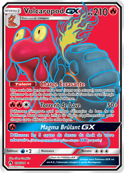 Carte Pokémon Volcaropod GX 198/214 de la série Tonnerre Perdu en vente au meilleur prix
