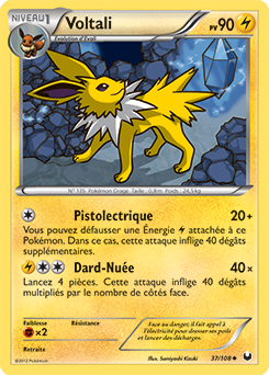 Carte Pokémon Voltali 37/108 de la série Explorateurs Obscurs en vente au meilleur prix