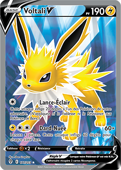 Carte Pokémon Voltali V 177/203 de la série Évolution Céleste en vente au meilleur prix