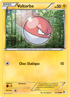 Carte Pokémon Voltorbe 51/149 de la série Frantières Franchies en vente au meilleur prix