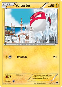 Carte Pokémon Voltorbe 32/116 de la série Glaciation Plasma en vente au meilleur prix