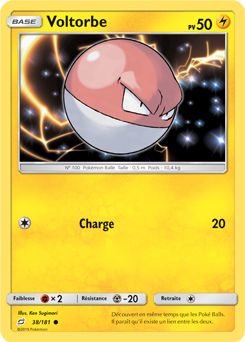 Carte Pokémon Voltorbe 38/181 de la série Duo de Choc en vente au meilleur prix