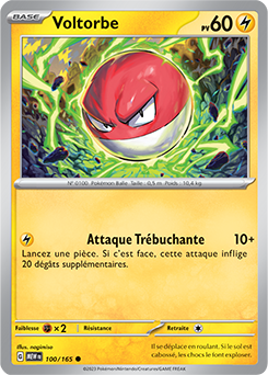 Carte Pokémon Voltorbe 100/165 de la série 151 en vente au meilleur prix