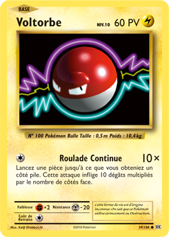 Carte Pokémon Voltorbe 39/108 de la série Évolutions en vente au meilleur prix