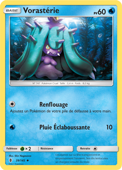 Carte Pokémon Peu commune Vorastérie 39/145 de la série Gardiens Ascendants