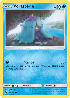 Carte Pokémon Commune Vorastérie 68/214 de la série Tonnerre Perdu