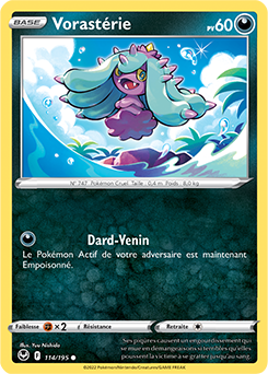Carte Pokémon Communes Vorastérie 114/195 de la série Tempête Argentée