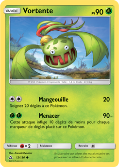 Carte Pokémon Commune Vortente 12/156 de la série Ultra Prisme