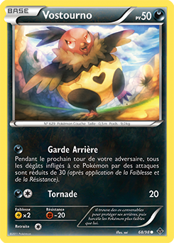 Carte Pokémon Vostourno 68/98 de la série Pouvoirs Émergents en vente au meilleur prix