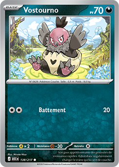 Carte Pokémon Vostourno 138/217 de la série Héros Transcendants en vente au meilleur prix