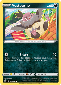 Carte Pokémon Vostourno 119/192 de la série Clash des Rebelles en vente au meilleur prix