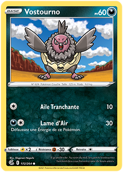 Carte Pokémon Vostourno 172/264 de la série Poing de Fusion en vente au meilleur prix