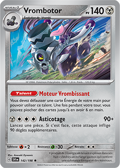 Carte Pokémon Vrombotor 142/198 de la série Écarlate et Violet en vente au meilleur prix