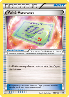 Carte Pokémon Peu commune Vulné-Assurance 142/160 de la série Primo Choc