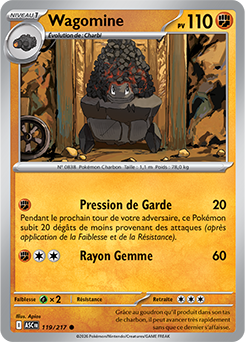 Carte Pokémon Wagomine 119/217 de la série Héros Transcendants en vente au meilleur prix