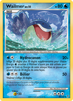 Carte Pokémon Wailmer 87/147 de la série Vainqueurs Suprêmes en vente au meilleur prix