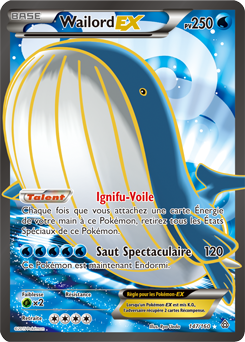 Carte Pokémon Wailord EX 147/160 de la série Primo Choc en vente au meilleur prix