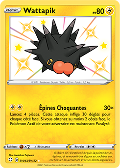 Carte Pokémon Wattapik SV043/SV122 de la série Destinées Radieuses en vente au meilleur prix