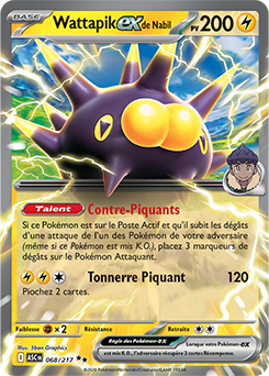 Carte Pokémon Wattapik ex de Nabil 68/217 de la série Héros Transcendants en vente au meilleur prix