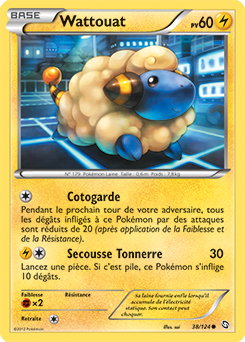 Carte Pokémon Commune Wattouat 38/124 de la série Dragons Éxaltés