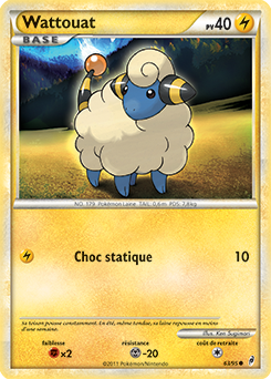 Carte Pokémon Commune Wattouat 63/95 de la série Appel des Légendes
